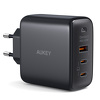 Miniatura zdjęcia: Ładowarka sieciowa Aukey GaN, 2x USB-C, USB-A, QC, PD 65W (PA-B6T BK) Miniatura zdjęcia: Ładowarka sieciowa Aukey GaN, 2x USB-C, USB-A, QC, PD 65W (PA-B6T BK)