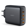 Miniatura zdjęcia: Ładowarka sieciowa Aukey GaN, 3x USB-C, USB-A, QC, PD 100W (PA-B7S BK) Miniatura zdjęcia: Ładowarka sieciowa Aukey GaN, 3x USB-C, USB-A, QC, PD 100W (PA-B7S BK)