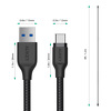 Miniatura zdjęcia: Kabel przewód USB Typ-C 200cm Aukey 5Gbps, QC 3.0 (CB-AC2 BK)