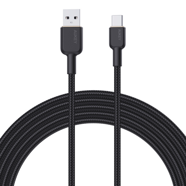 Zdjęcie produktu: Kabel przewód USB Typ-C 180cm Aukey PD, 60W (CB-NAC2 BK) Zdjęcie produktu: Kabel przewód USB Typ-C 180cm Aukey PD, 60W (CB-NAC2 BK)
