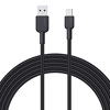 Miniatura zdjęcia: Kabel przewód USB Typ-C 180cm Aukey PD, 60W (CB-NAC2 BK) Miniatura zdjęcia: Kabel przewód USB Typ-C 180cm Aukey PD, 60W (CB-NAC2 BK)