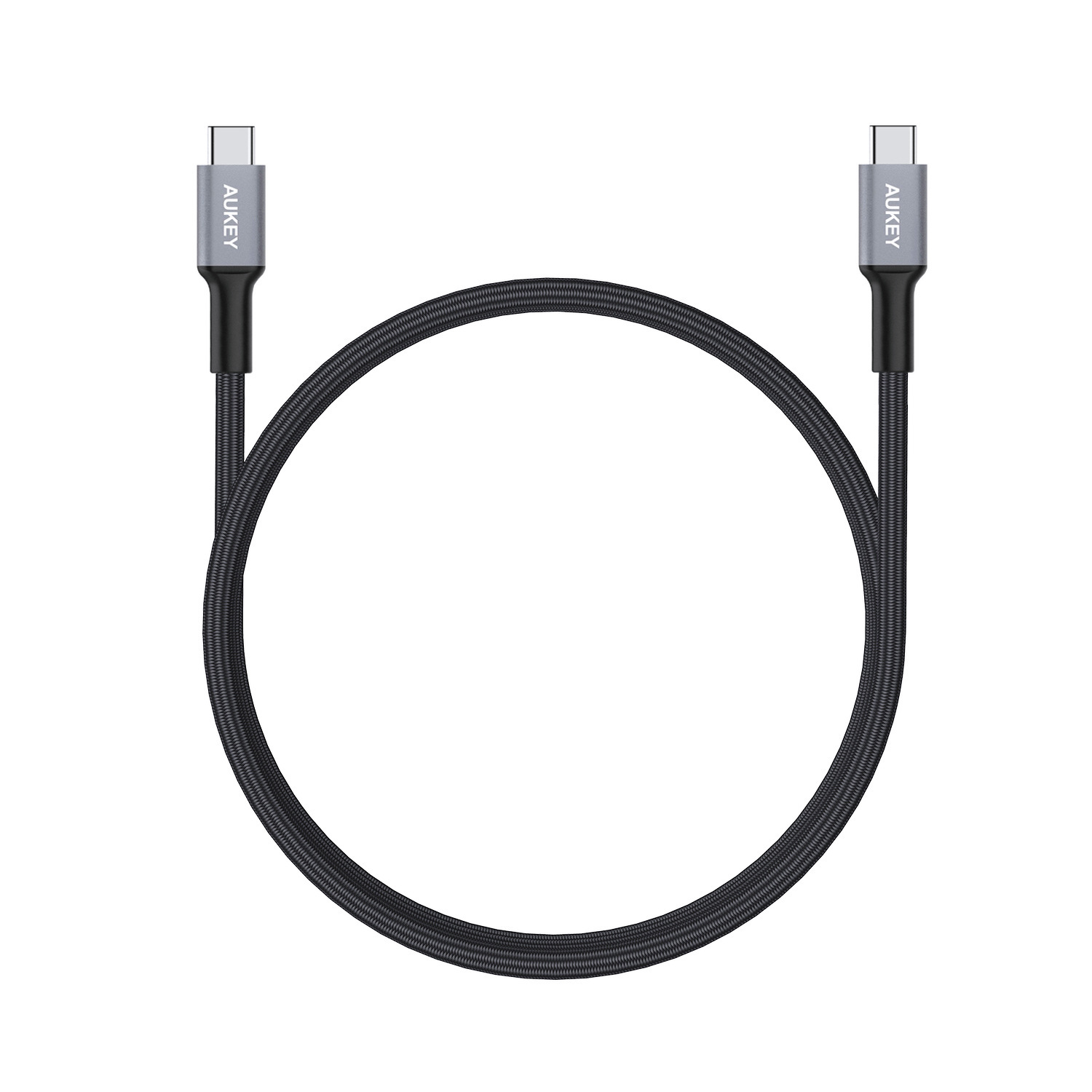 Kabel przewód USB Typ-C do TYP-C 100cm Aukey 5Gbps, QC 3.0 (CB-CD5 BK)