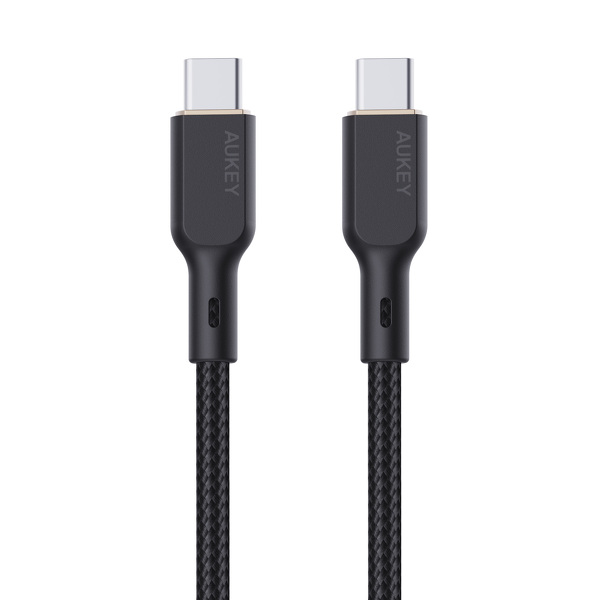 Zdjęcie produktu: Kabel przewód USB Typ-C do TYP-C 180cm Aukey PD 100W, nylonowy oplot ( CB-KCC102 BK) Zdjęcie produktu: Kabel przewód USB Typ-C do TYP-C 180cm Aukey PD 100W, nylonowy oplot ( CB-KCC102 BK)