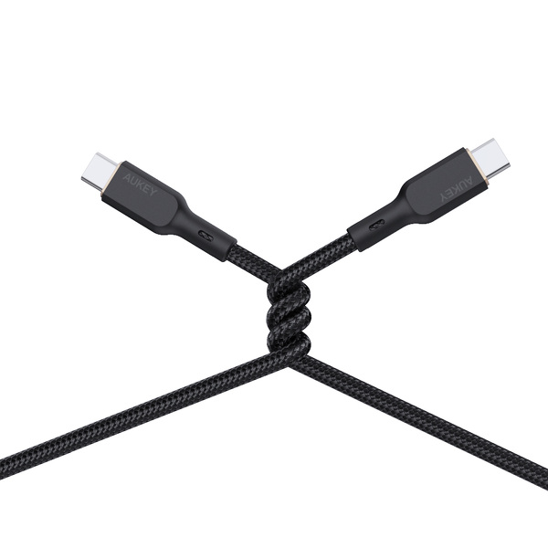 Zdjęcie produktu: Kabel przewód USB Typ-C do TYP-C 180cm Aukey PD 100W, nylonowy oplot ( CB-KCC102 BK) Zdjęcie produktu: Kabel przewód USB Typ-C do TYP-C 180cm Aukey PD 100W, nylonowy oplot ( CB-KCC102 BK)