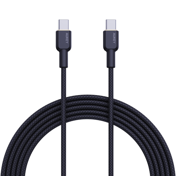 Zdjęcie produktu: Kabel przewód USB Typ-C do TYP-C 180cm Aukey PD 60W (CB-NCC2 BK) Zdjęcie produktu: Kabel przewód USB Typ-C do TYP-C 180cm Aukey PD 60W (CB-NCC2 BK)