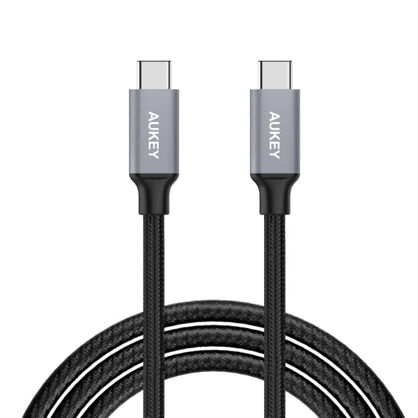 Zdjęcie produktu: Kabel przewód USB Typ-C do TYP-C 200cm Aukey QC 4.0, PD (CB-CD6 BK) Zdjęcie produktu: Kabel przewód USB Typ-C do TYP-C 200cm Aukey QC 4.0, PD (CB-CD6 BK)