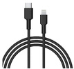 Kabel przewód USB TYP-C - Lightning / iPhone 180cm Aukey nylonowy oplot (CB-CL4)