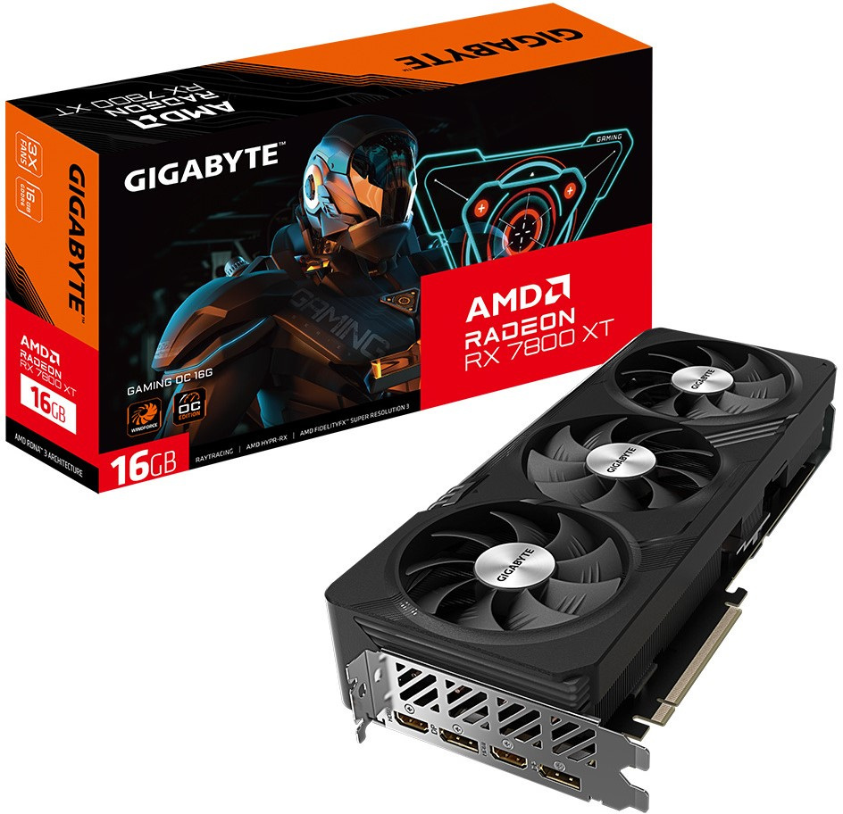 Gigabyte Radeon RX 7800 XT Gaming OC 16GB PCI-E GDDR6 (GV-R78XTGAMING OC-16GD)
