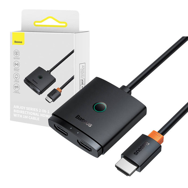 Zdjęcie produktu: Baseus AirJoy Adapter HDMI 2w1 4K 60Hz 1m