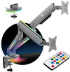 Miniatura zdjęcia: Uchwyt na dwa monitory gamingowy NanoRS, podświetlenie LED RGB, 17-32", max. 9kg, VESA 75x75 / 100x100, RS166 Miniatura zdjęcia: Uchwyt na dwa monitory gamingowy NanoRS, podświetlenie LED RGB, 17-32", max. 9kg, VESA 75x75 / 100x100, RS166