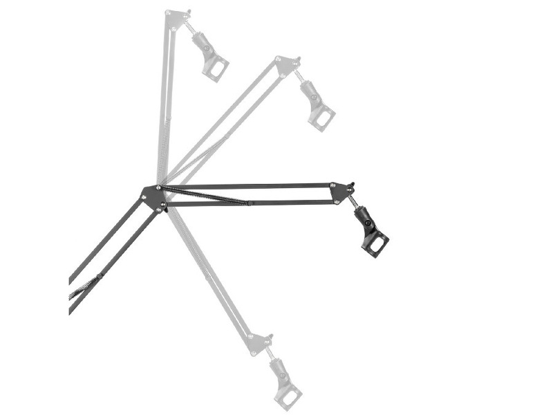 Zdjęcie produktu: Uchwyt na monitor mikrofon kamerę i naświetlacz All-In-One Studio NanoRS, YouTube, 17"-32", max. 9kg, RS164 Zdjęcie produktu: Uchwyt na monitor mikrofon kamerę i naświetlacz All-In-One Studio NanoRS, YouTube, 17"-32", max. 9kg, RS164