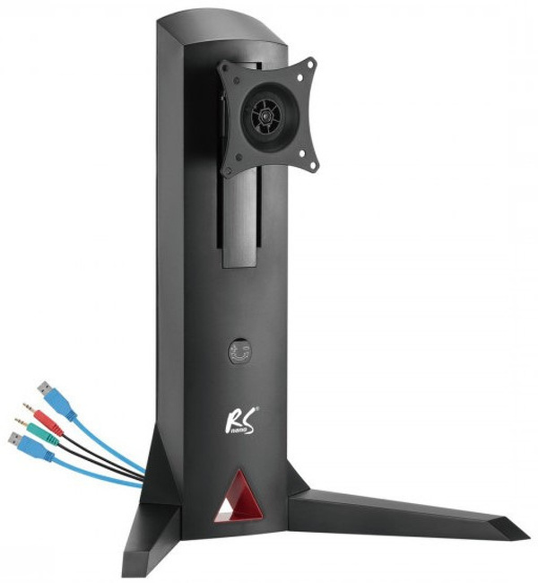Zdjęcie produktu: Stojak uchwyt do monitora wolnostojący z przeciwwagą, gamingowy NanoRS RS110 17-32" 8kg VESA 75x75 oraz 100x100, 2xUSB 3.0