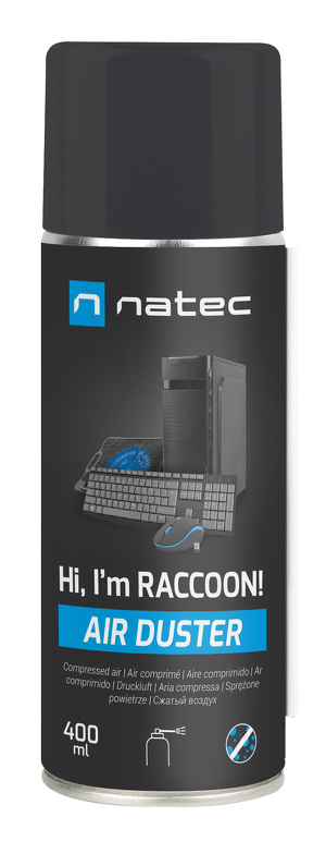 Miniatura produktu: Sprężone powietrze Natec Raccoon Air 400 ml (NSC-2119)