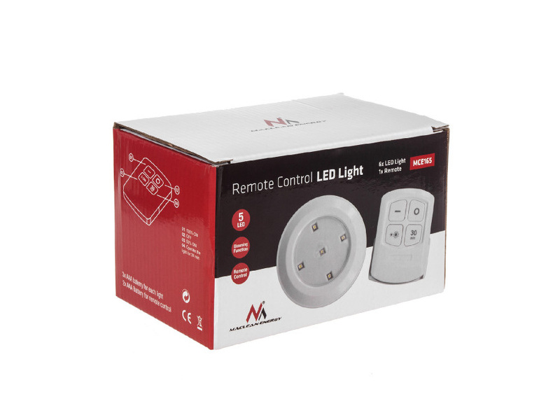 Zdjęcie produktu: Maclean Lampa 6 LED z pilotem (MCE165)