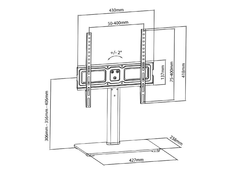 Zdjęcie produktu: Maclean stojak do TV na szafkę RTV (MC-450)