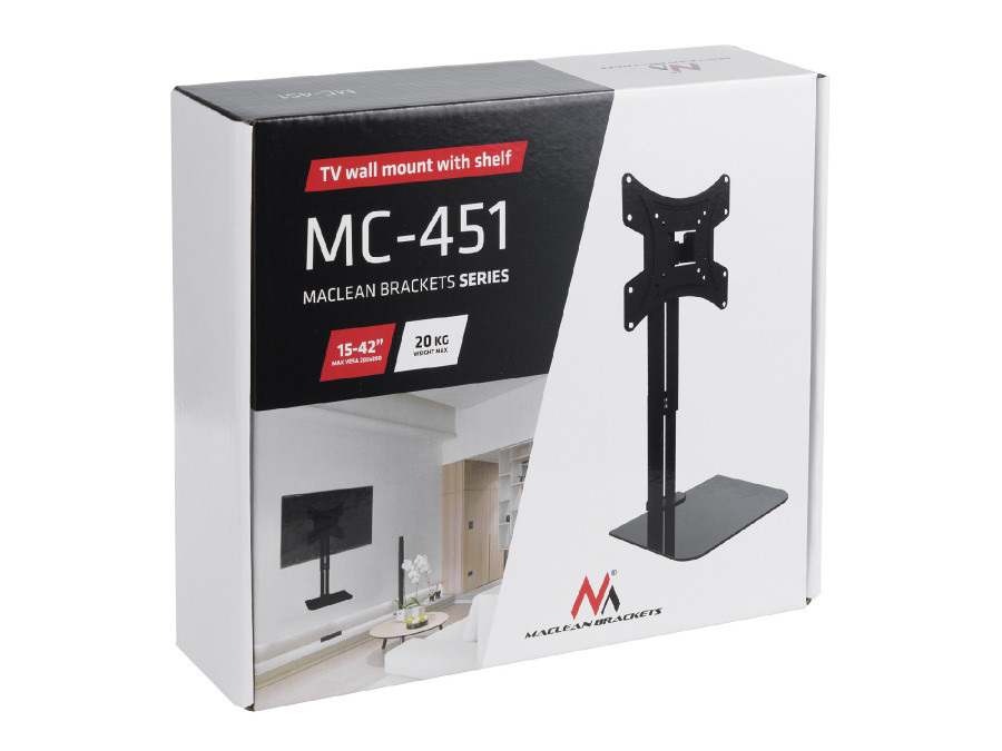 Maclean uchwyt do TV z półką (MC-451)