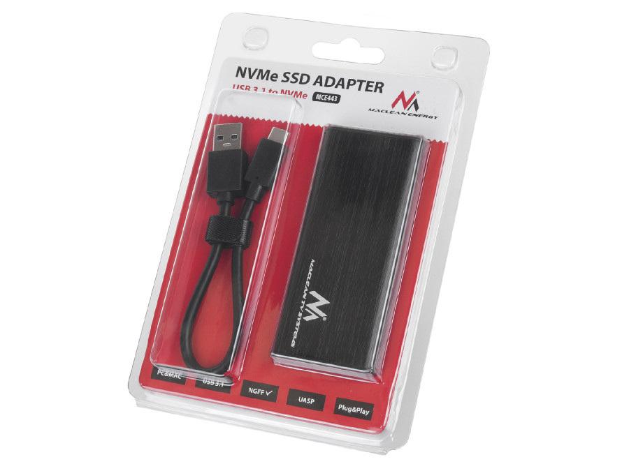 Maclean obudowa dysku SSD M.2 (MCE443) Maclean obudowa dysku SSD M.2 (MCE443)
