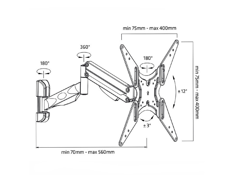 Zdjęcie produktu: Maclean uchwyt do TV (MC-784)