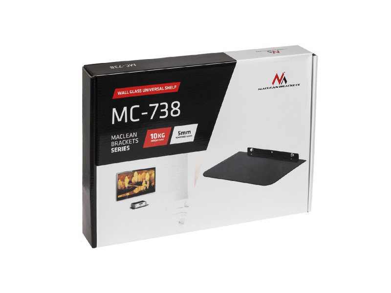 Zdjęcie produktu: Maclean półka szklana pod DVD (MC-738)