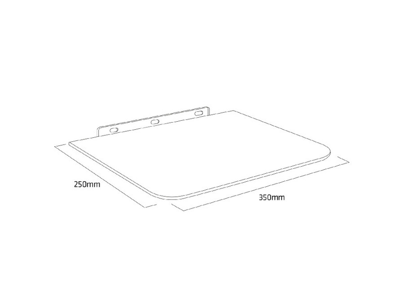 Zdjęcie produktu: Maclean półka szklana pod DVD (MC-738)
