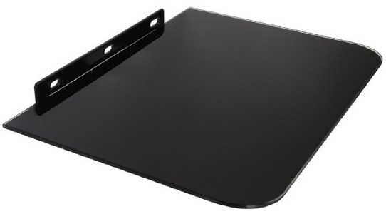 Miniatura produktu: Półka pod DVD Maclean, pojedyncza, max. 10kg, szklana, MC-738