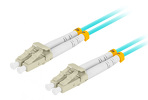 Patchcord światłowodowy Lanberg MM LC/UPC-LC/UPC DUPLEX 3.0MM OM3 50/125 LSZH 3M AQUA