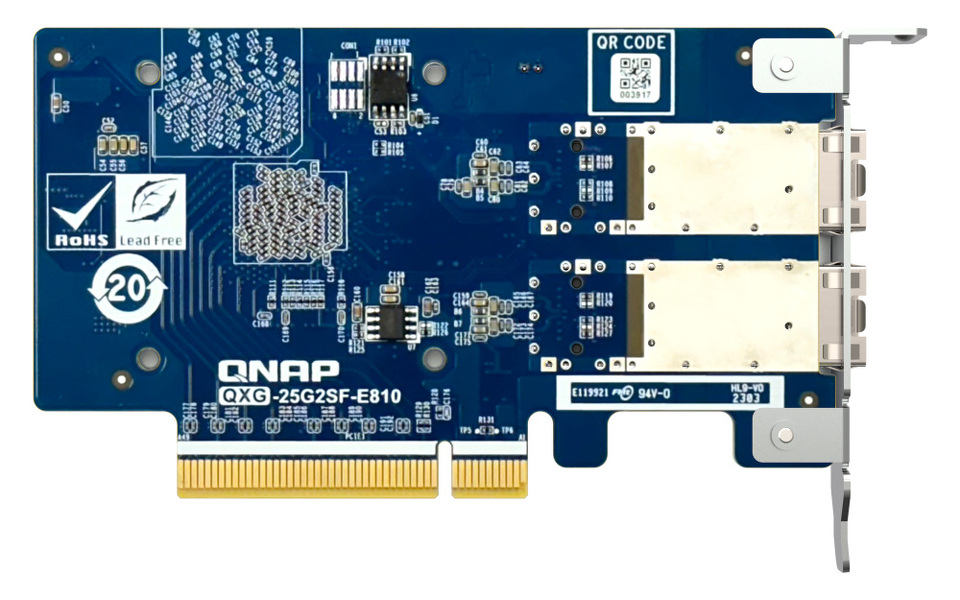Zdjęcie produktu: Qnap QXG-25G2SF-E810 2 x SFP28 25GbE