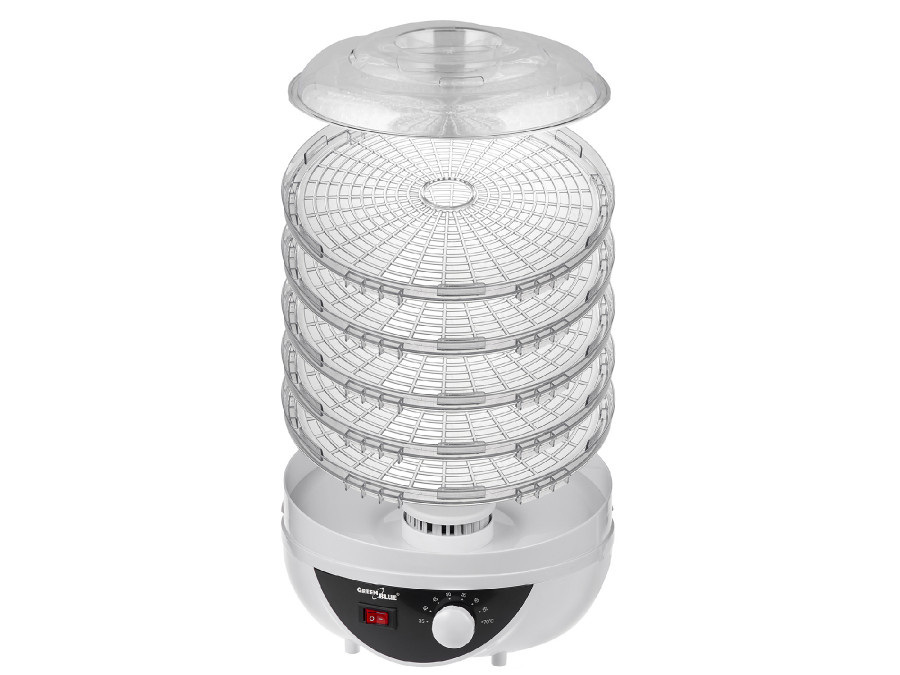 Suszarka do grzybów, warzyw i owoców GreenBlue, moc 250W - bardzo cicha, GB195 Suszarka do grzybów, warzyw i owoców GreenBlue, moc 250W - bardzo cicha, GB195