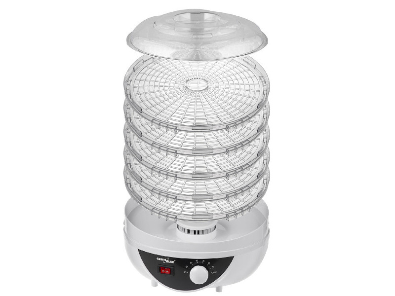 Zdjęcie produktu: Suszarka do grzybów, warzyw i owoców GreenBlue, moc 250W - bardzo cicha, GB195 Zdjęcie produktu: Suszarka do grzybów, warzyw i owoców GreenBlue, moc 250W - bardzo cicha, GB195