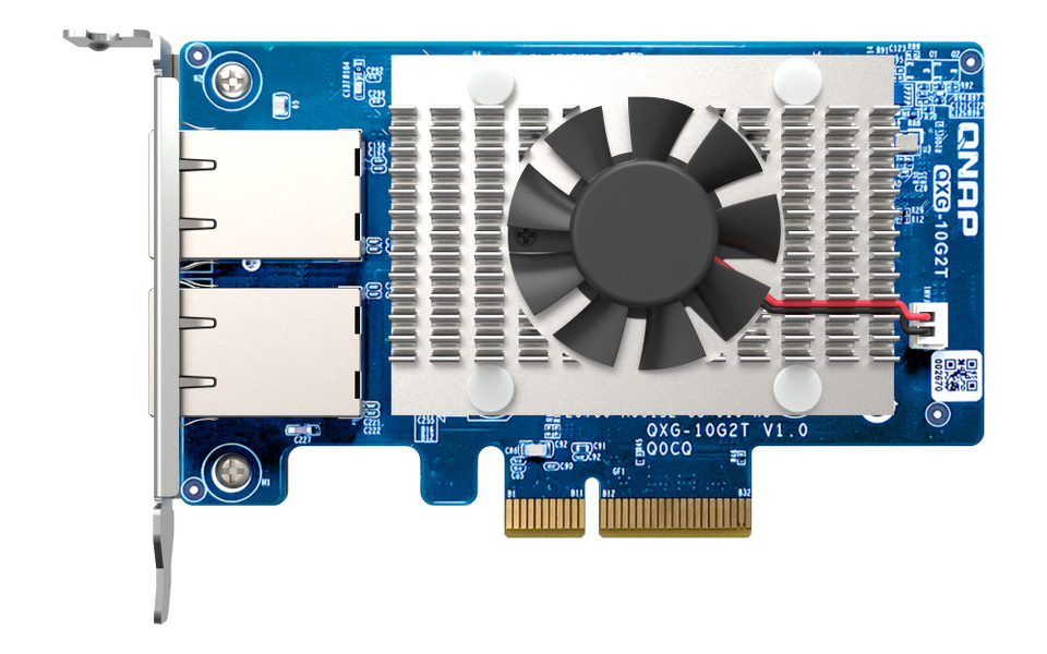 Zdjęcie produktu: Qnap QXG-10G2T 2x 10GbE, PCIe Gen 3