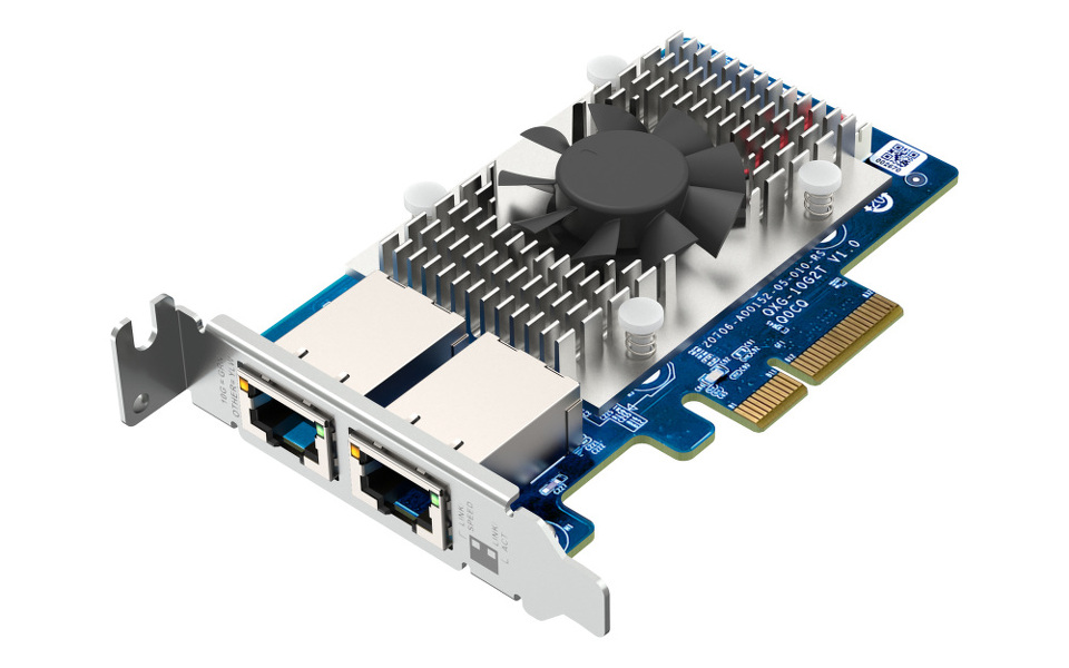 Zdjęcie produktu: Qnap QXG-10G2T 2x 10GbE, PCIe Gen 3