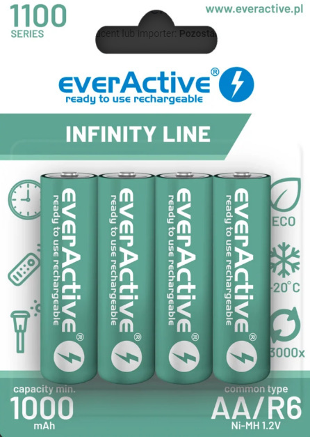 everActive AA/R6 Ni-MH 1100 mAh 4 szt.