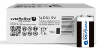 Baterie alkaliczne 6LR61 9V (R9*) everActive Pro - 10 sztuk (kartonik) (EV6LR61PRO-10PAK)