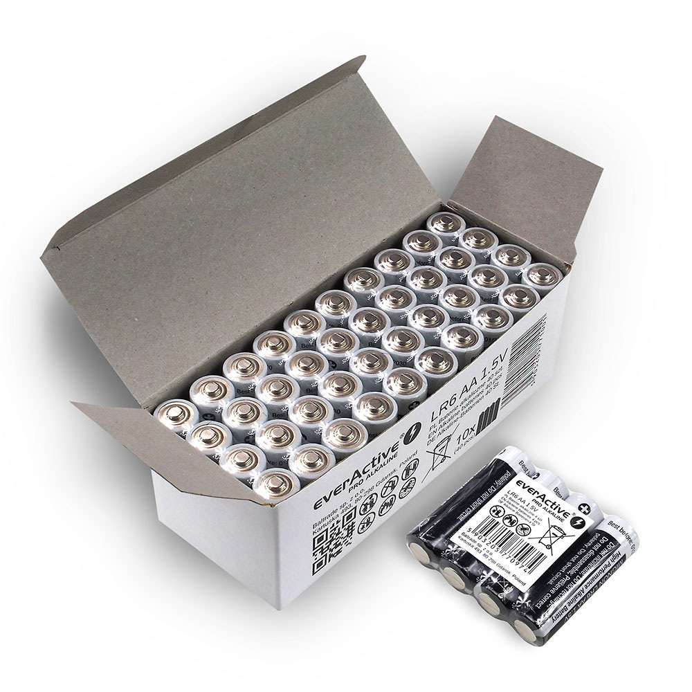 Baterie AA / LR6 everActive Pro Alkaline - 40 sztuk (kartonik)