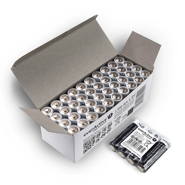 Zdjęcie produktu: Baterie AA / LR6 everActive Pro Alkaline - 40 sztuk (kartonik)