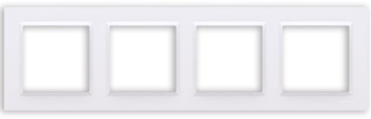 Ramka 4- krotna, biały (CR4/11)