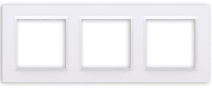 Miniatura produktu: Biała ramka potrójna CR3/11 Simon 10 Kontakt-Simon