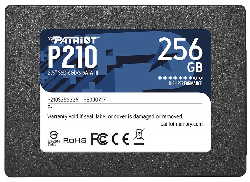 Zdjęcie produktu: Patriot P210 SSD 256GB SATA P210S256G25