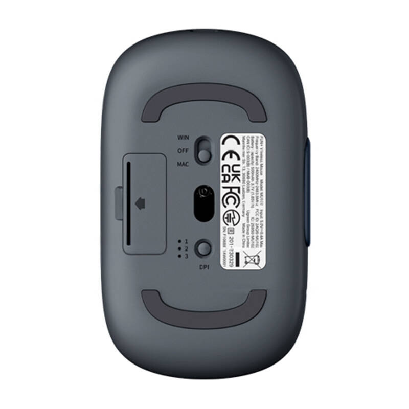 Mysz bezprzewodowa Ugreen 4000DPI FUN+ MU102 2.4G+BT - niebiesko-szara (90538)