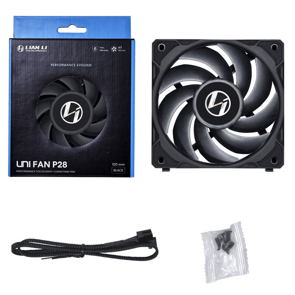 Zdjęcie produktu: Wentylator Lian Li UNI FAN P28 PWM 120mm czarny