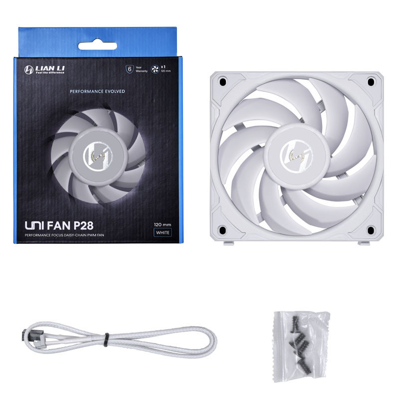 Lian Li UNI FAN P28 PWM 120mm biały