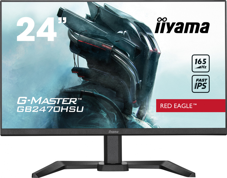 Zdjęcie produktu: iiyama G-Master GB2470HSU-B5 Red Eagle 24" FHD IPS 165Hz 0.8ms FreeSync PIVOT - z gwarancją iiyama 3 lata - zero martwych pikseli 30 dni