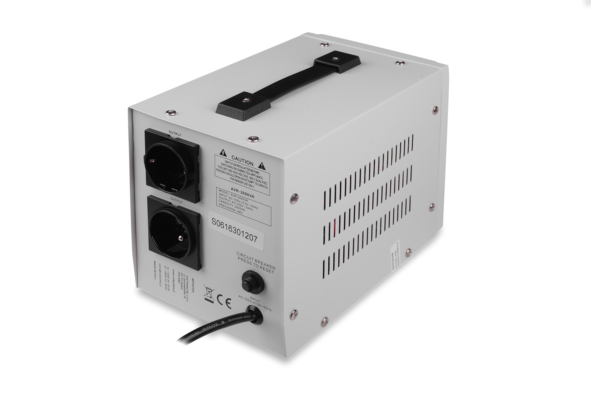 Volt stabilizator napięcia AVR 2000VA 8-11%