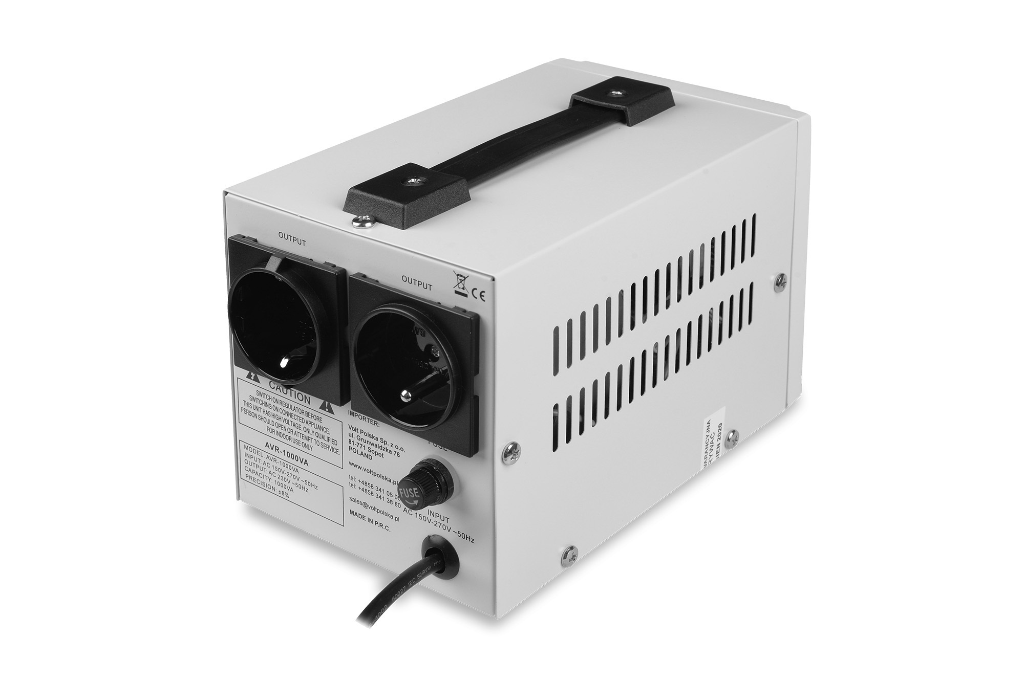 Volt 3SIR150012 stabilizator napięcia AVR 1000VA 8-11%