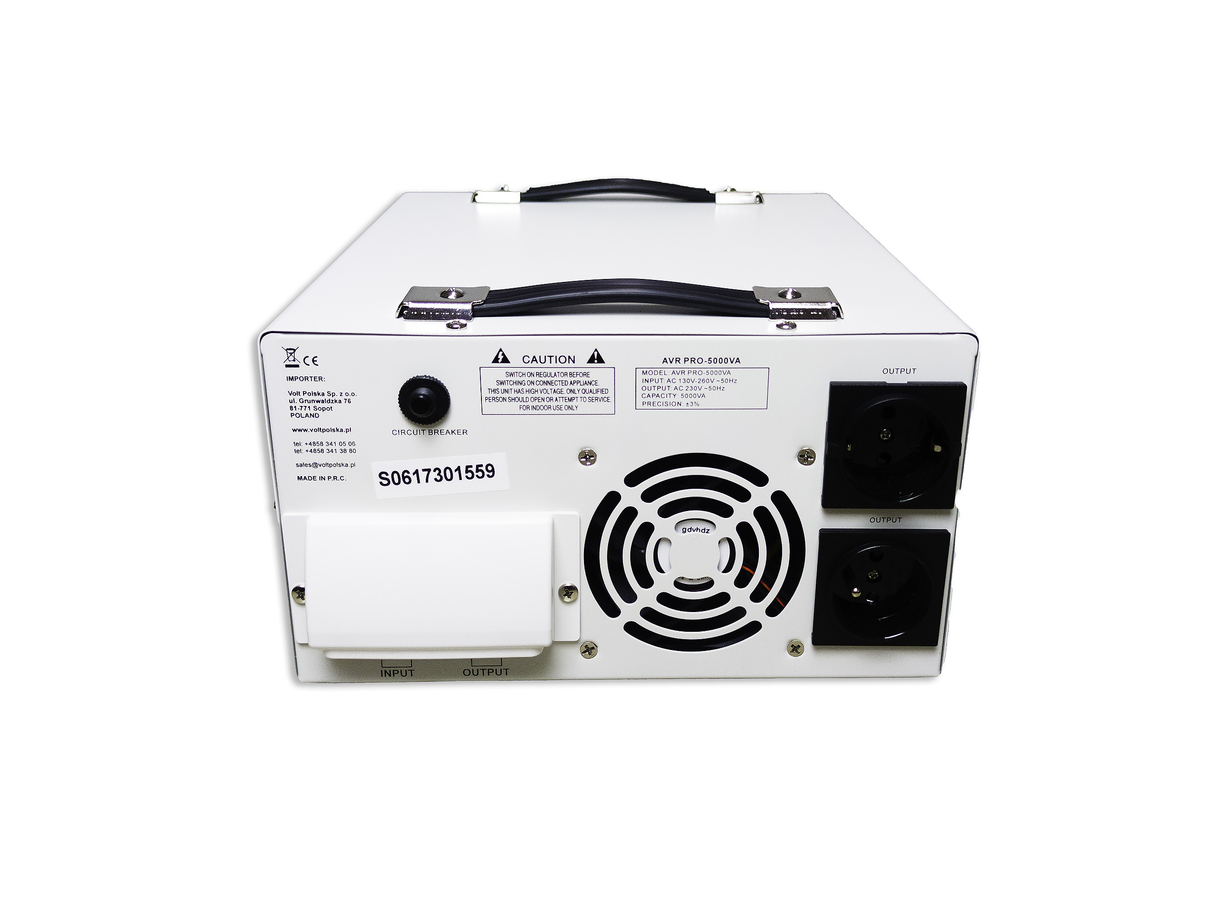 Volt stabilizator napięcia AVR Pro 5000VA 3%