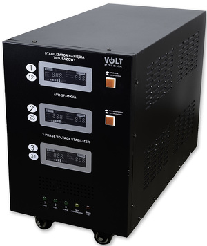 Miniatura produktu: Volt 5AVX3F0250 stabilizator napięcia AVR Pro 3-fazy 25000VA 3% Servo