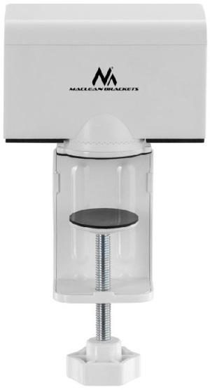 Miniatura produktu: Uchwyt biurkowy listwy zasilającej Maclean, biały, 40-70mm, MC-470W