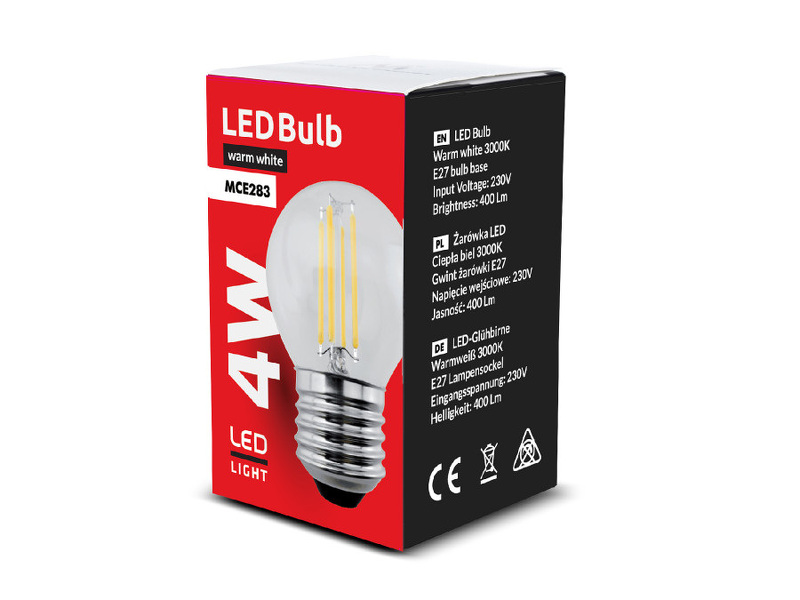 Zdjęcie produktu: Maclean LED Filamentowa E27, 4W MCE283