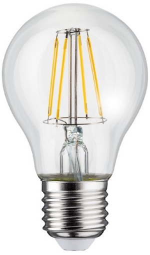 Miniatura produktu: Żarówka LED Maclean, Filamentowa E27, 6W, 230V, WW ciepła biała 3000K, 600lm, Retro edison ozdobna A60, MCE267