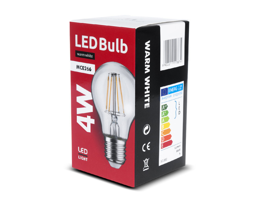 Maclean LED Filamentowa E27, 4W MCE266